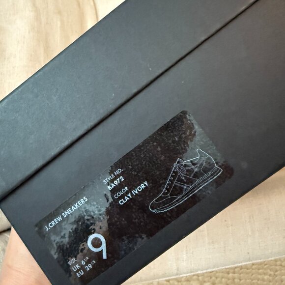 J Crew Sneakers Colorblock Clay/Ivory Size 9 - Picture 5 of 5